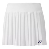 Falda Short Tennis Yonex Tournament Blanco Mujer 26123ex-011