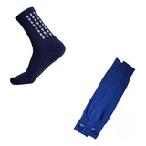 Medias Antideslizantes + Pantorrilleras Sox Futbol Deportiva