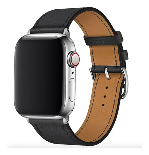 Pulseira Couro Herme S Simple Tour Classica Para Apple Watch