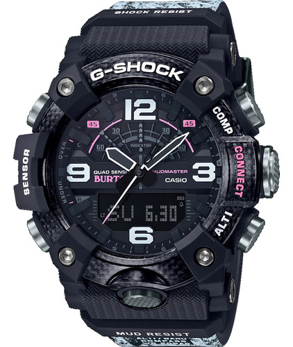 Relógio Casio G-shock Mudmaster Gg-b100btn-1a Burton Preto