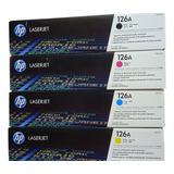 Kit De 4 Toner Hp 126a Original Ce310a,ce311a,ce312a,ce313a.