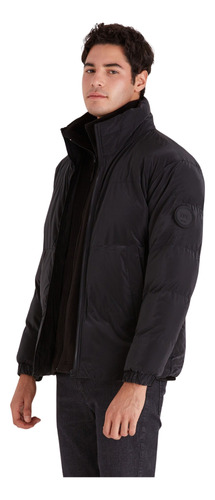 Campera Macowens Inflada Clásica Negra Hombre 1024002