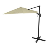 Sombrilla Parasol Jardin Grande Lateral Aluminio C/ Base 3 M