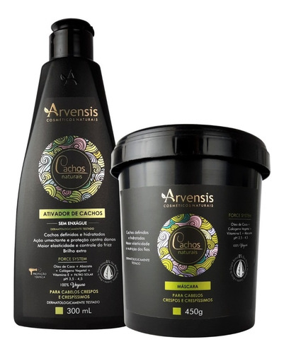 Kit Cachos Arvensis Profissional Crespos E Crespíssimos