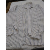 Camisa Vintage Charro Hombre Talle L, Manga Larga, Fresca.