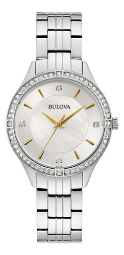 Reloj Mujer Bulova Swarovski Madre Perla 25% Off + Regalo !!
