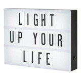 Luminária Led Mensagem Light Box 96 Letras A4