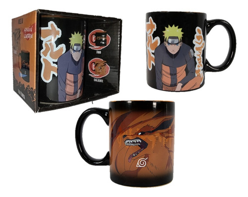 Taza Mágica Naruto Kurama Naruto Shippuden Original Especial