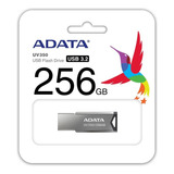 Memoria Usb Adata Uv350 256gb Usb 3.2 Gen 1 Metalizado Color Plateado