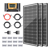 Jjn Kit De Paneles Solares Monocristalinos De 300 Vatios Y 1