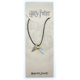 Collar Golden Snitch Quidditch Harry Potter Cadena Cuero