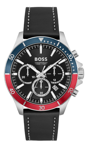 Reloj Boss Troper Para Hombre De Cuero 1514099