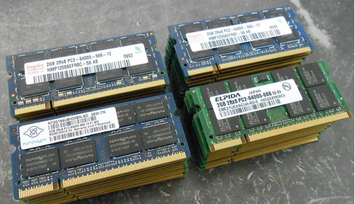 Ddr2 2gb Pc2-6400s 800 Mhz Memoria Ram Laptop Varias Marcas
