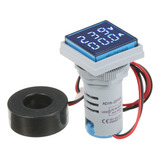 Voltímetro Digital Cuadrado Mini Ampermeter Led Doble Indica