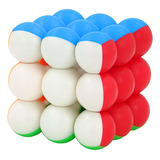 Cubo 3x3 De Bolas Uso Profesional 3x3x3 Ball Stickerless