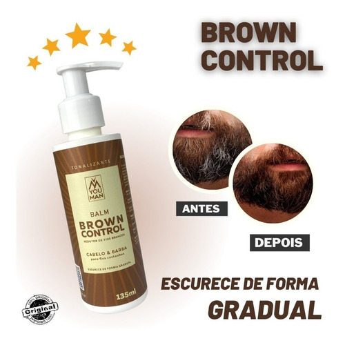 Brown Control  Escurecedor De Fios Brancos  Fios Castanhos