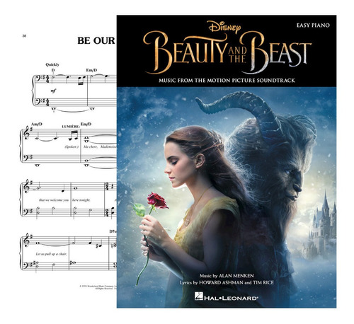 Partitura Piano Facil Beauty And The Beast 10 Songs Digital