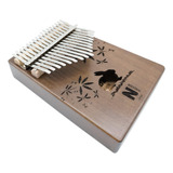 Kalimba De 17 Teclas Piano De Pulgar Madera Sólida Mar...