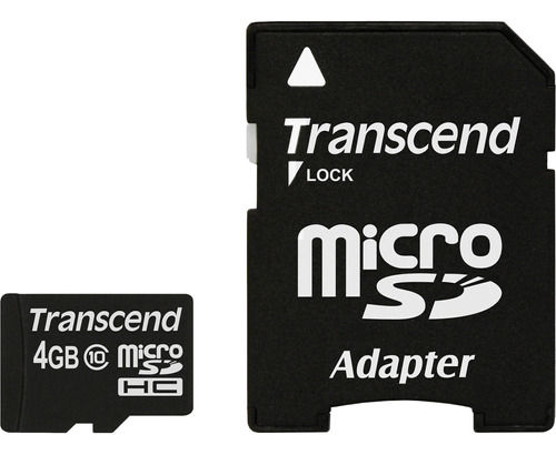 Transcend 4gb Premium Microsdhc Memory Card With Sd Adapter