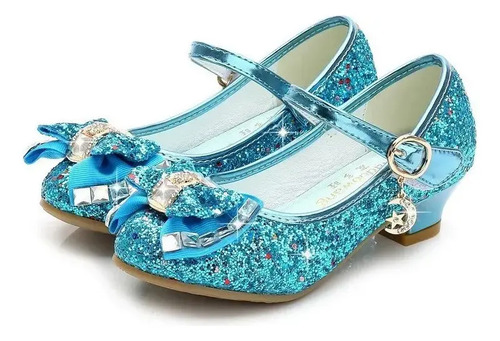 Zapatos De Niña Sandalias Princesa Zapatillas De Cristal ;