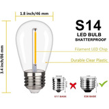 Focos Repuesto Serie Vintage Filamento Led Larga Duracion 