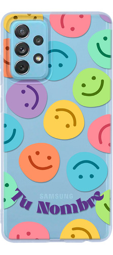 Funda Para Galaxy Para Mujer Caritas Felices Tu Nombre