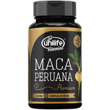 Maca Peruana Premium Unilife 100% Pura - 60 Cápsulas 550mg