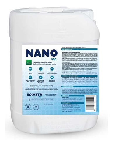Nano Iqg Piscina - Substitui Cloro - 5 Litros 