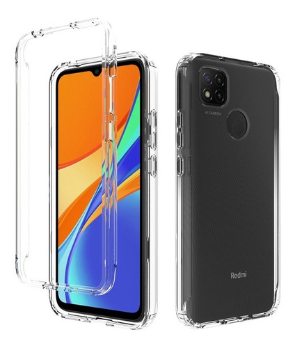 Funda 2 En 1 Rudo Para Modelos Xiaomi Bicolor Transparente