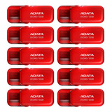 Kit 10 Memorias Usb Adata 32gb 2.0 Uv240 Auv240-32g-rrd Rojo