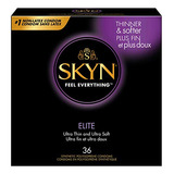 Skyn Elite  36 Count  Condones Ultrafinos Y Lubricados Sin