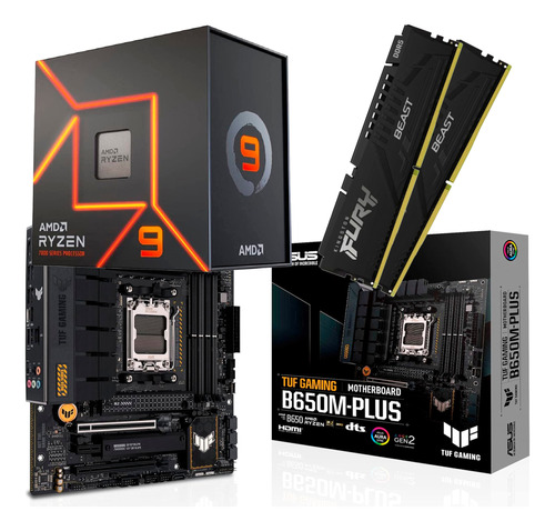 Kit Amd Ryzen 9 7900x3d Asus Tuf Gaming  B650m-plus 32 Gb