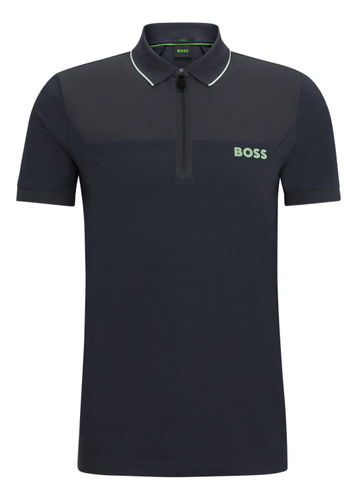 Polo Boss Para Hombre En Corte Slim Fit Con Cremallera