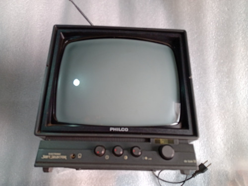 Tv Philco 12  Pb-12a4 Preto E Branco Antiga Funcionando