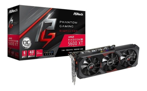 Placa De Video Amd Asrock  Phantom Gaming Radeon Rx 5600 6gb