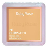 Base De Maquiagem Em Pó Ruby Rose Compacto Pó Compacto - 7.5g