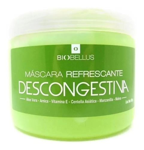 Máscara Refrescante Y Descongestiva Aloe Biobellus X500g