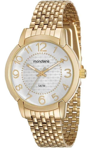Relógio Feminino Dourado Mondaine 53570lpmvde1