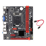 Placa Base De Ordenador B75m Lga1155 Con Cable Y Soporte Cor