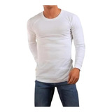 Playera Manga Larga Slim Fit  Super Comoda Termica Lycra