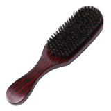 De Wooden Comb With Brown Boar Hair Wavy Brush 1 Piezas