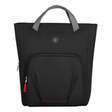 Wenger Motion Tote Bag Para Laptop De 15.6 Pulgadas, Negra Color Negro Color De La Correa De Hombro Negro Diseño De La Tela Nylon