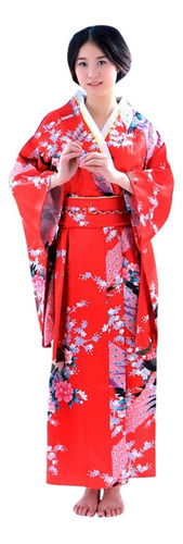 Vestido De Mujer Con Bata Japonesa Tradicional Con .