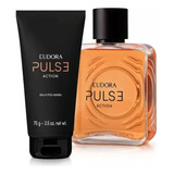 Eudora Kit Pulse Action Perfume Masculino + Balm Pós Barba