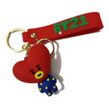 Llavero Bts V Personaje Tata Bt21 Silicón