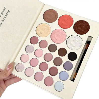 Set De Sombras De Ojos 26 Colores Mate Y Brillo Para Maquill | Meses sin interés