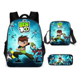 Mochilas Escolares Populares Ben10 Estuche De Lápices, 3 Uni