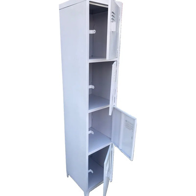Lockers Metálico Casilleros Gym .38x.38x1.80 C\u002F4 Puertas Blanco | MercadoLibre