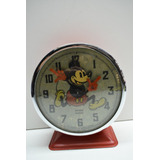 Antiguo Reloj Despertador Bayard Mickey Mouse Disney France