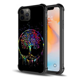 Daizag Funda P/ iPhone 11 Diseño Arbol Colores Protectora